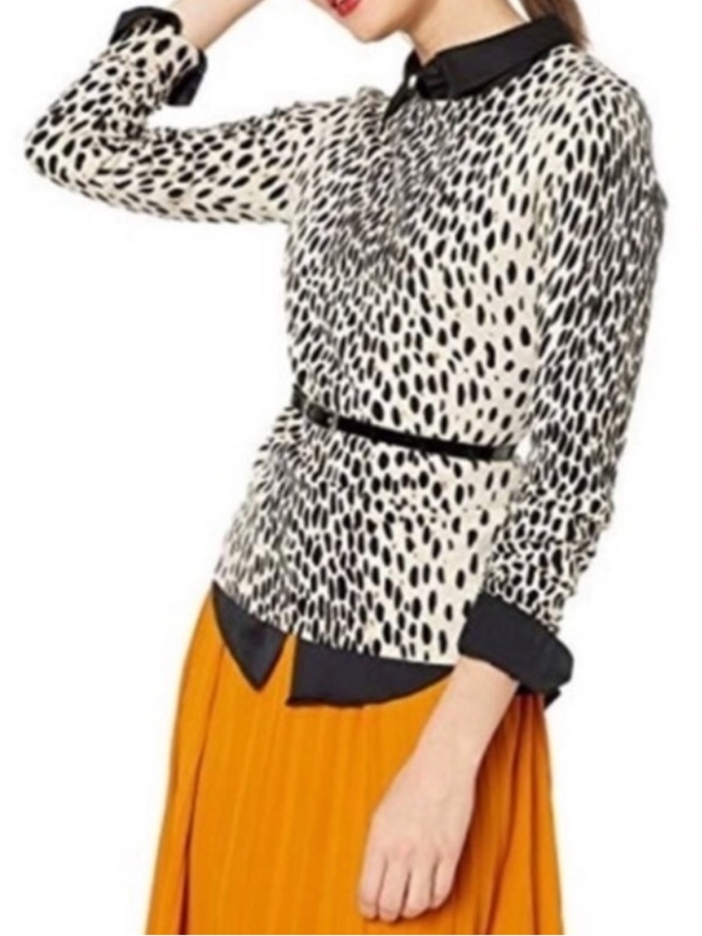 J Crew Mercantile Animal Print Crewneck Sweater
